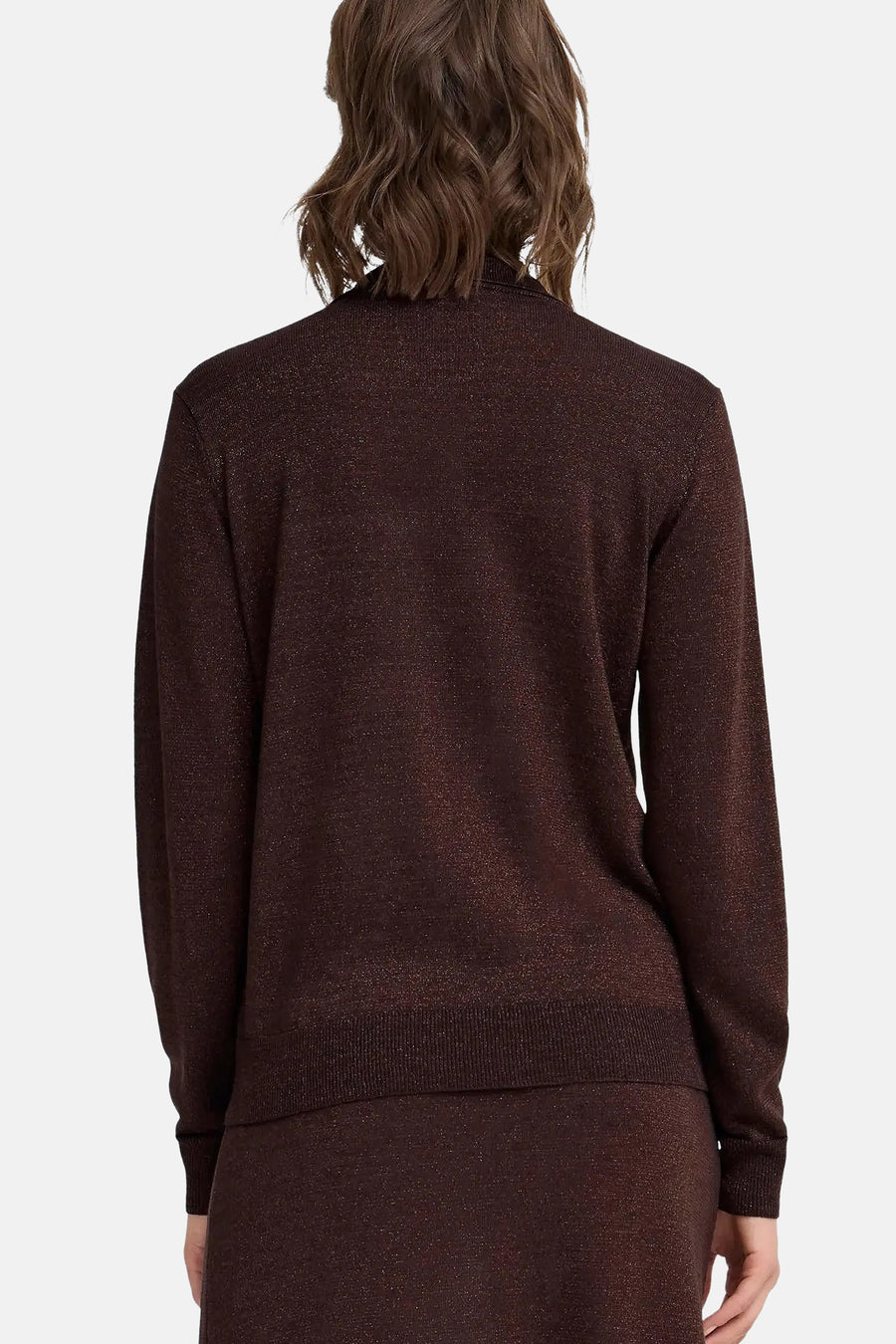 Pull à col rond - brun - Fransa®