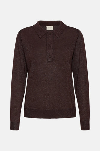 Pull à col rond - brun - Fransa®