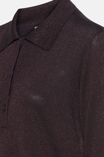 Pull à col rond - brun - Fransa®