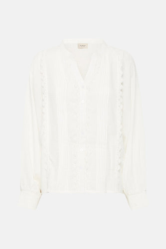 Chemise à manches longues - blanc - Fransa®