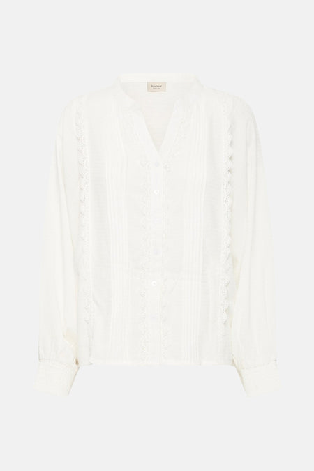 Chemise à manches longues - blanc