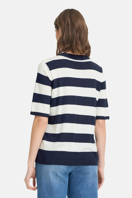 Pull à col rond - bleu