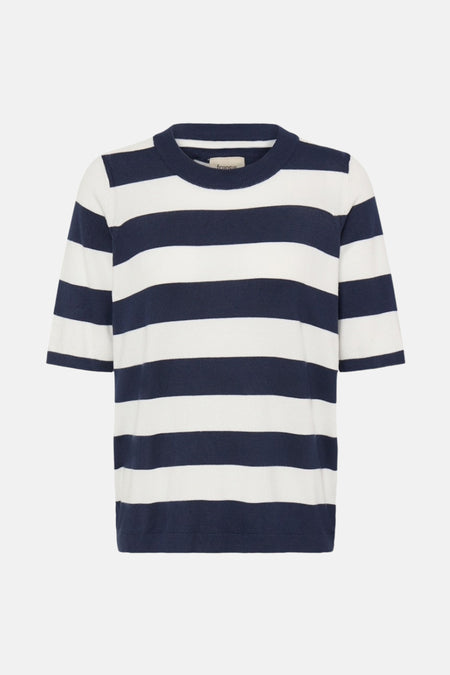 Pull à col rond - bleu