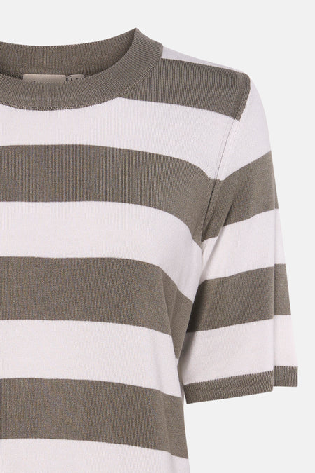 Pull à col rond - Kaki