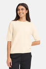 Pull col O beige - Fransa®