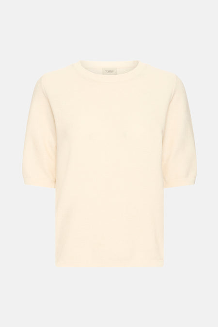 Pull col O beige - Fransa®