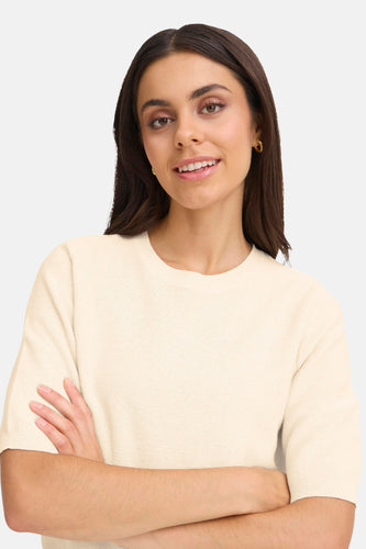 Pull col O beige - Fransa® - Fransa® - 7