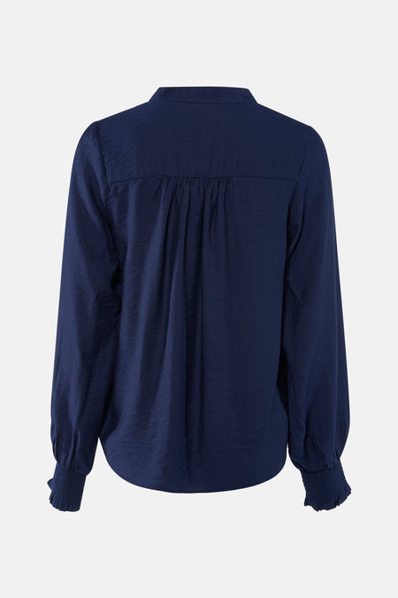 Blouse à manches longues - bleu
