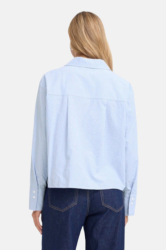 Chemise à manches longues - bleu - Fransa®