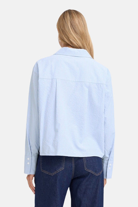 Chemise à manches longues - bleu