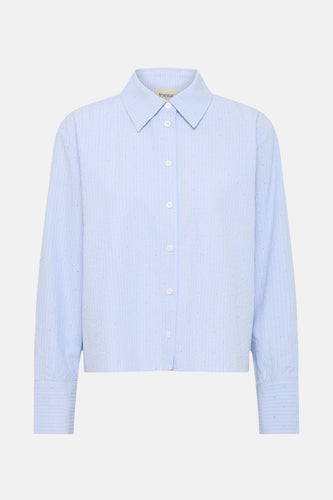 Chemise à manches longues - bleu - Fransa®