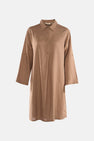 Robe à manches courtes - Brun