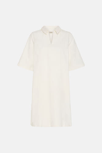 Robe en jean blanche à manches courtes de Fransa, vue arrière.