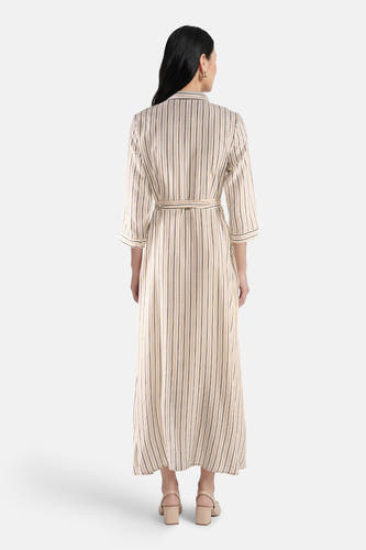 Robe à manches longues - Multicolore