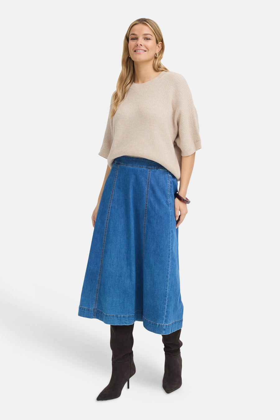 Pull col O - Beige