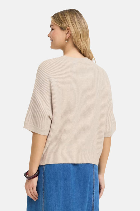 Pull col O - Beige