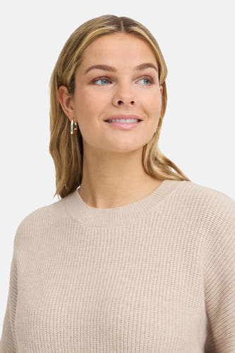 Pull col O - Beige