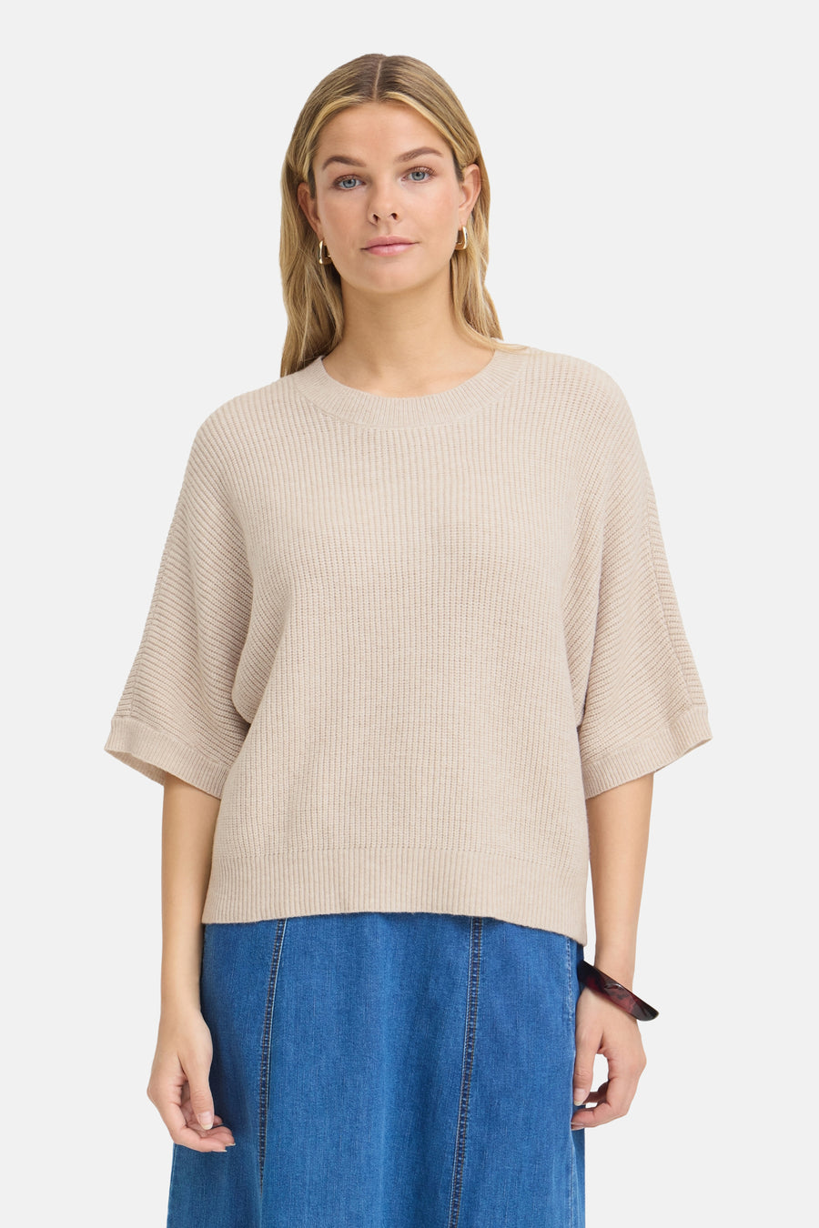 Pull col O - Beige