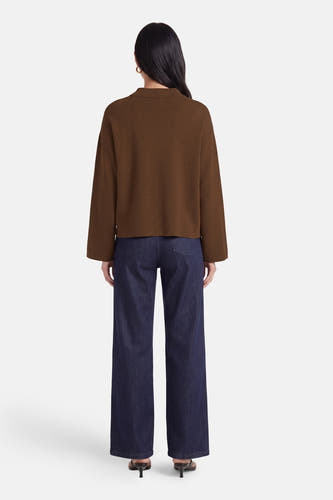 Pull col O - brun