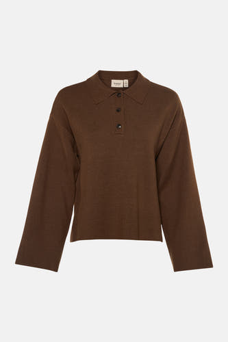 Pull col O - brun