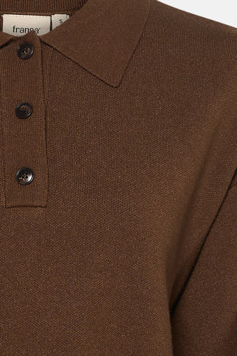 Pull col O - brun