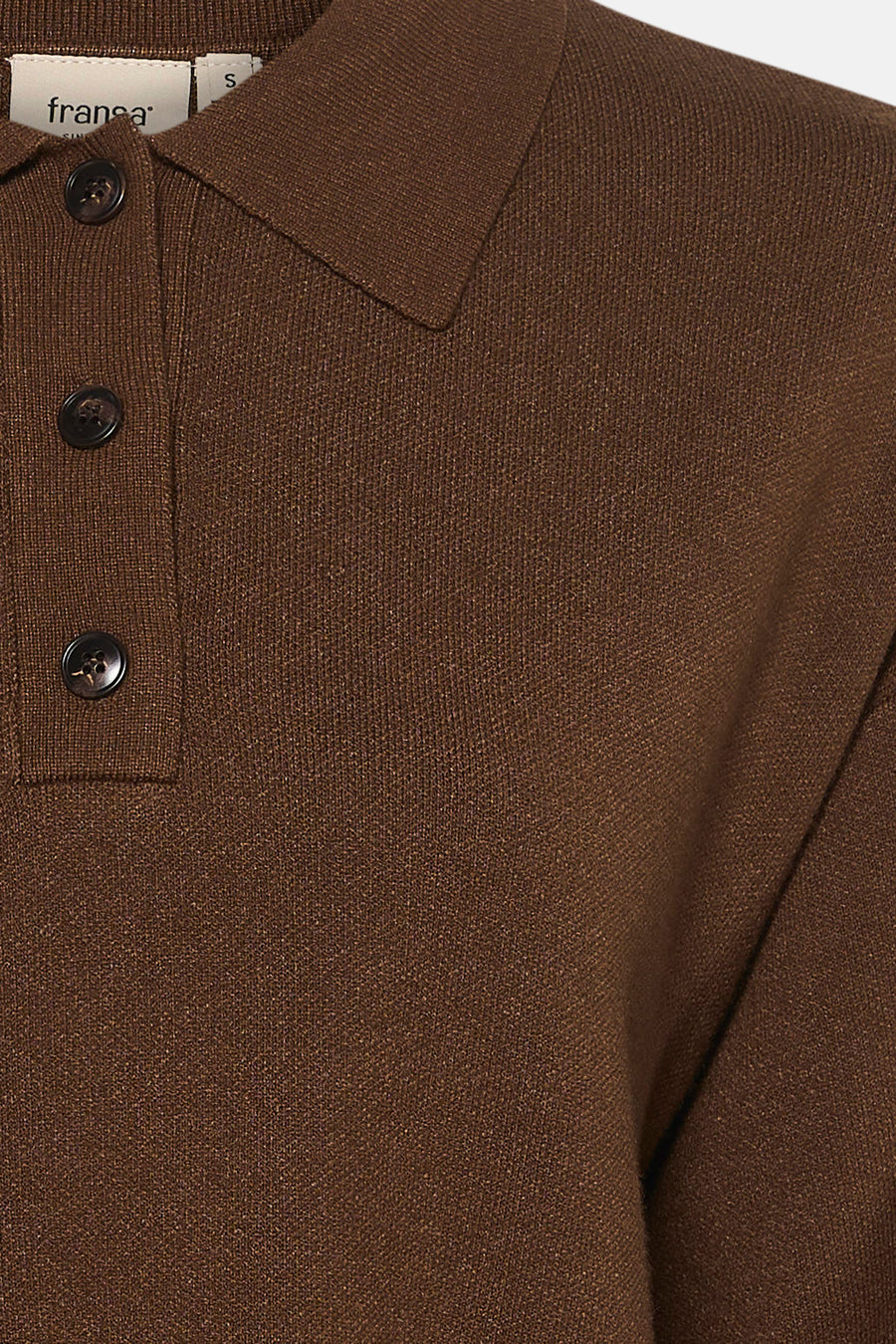 Pull col O - brun