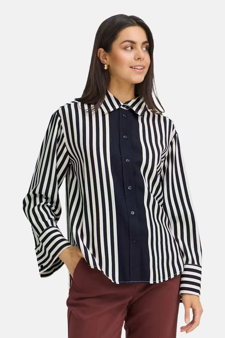 Chemise à manches longues - bleu