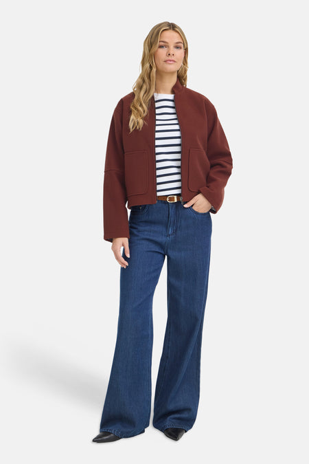 Veste courte brun - Fransa®