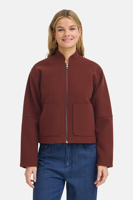 Veste courte brun - Fransa®