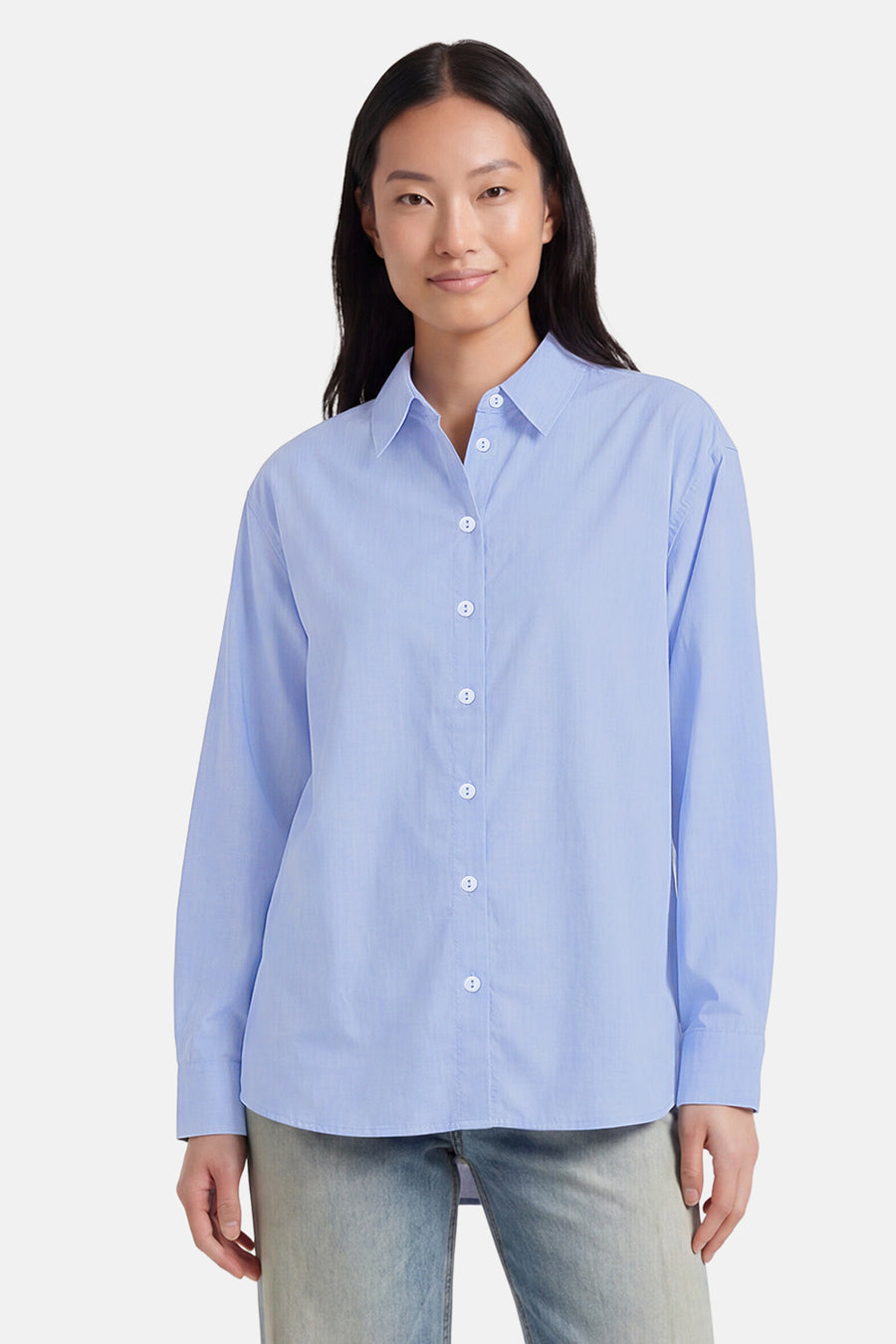 Chemise à manches longues - bleu