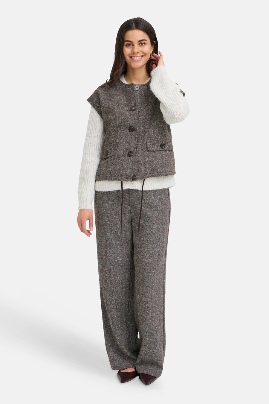 Cardigan brun - Fransa®