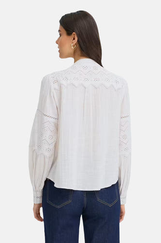 Chemise à manches longues - écru