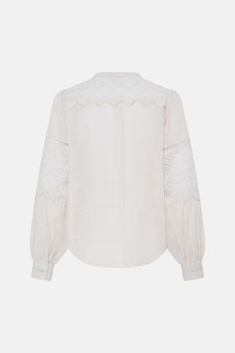 Chemise à manches longues - écru