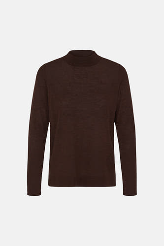 Pull col O brun - Fransa®