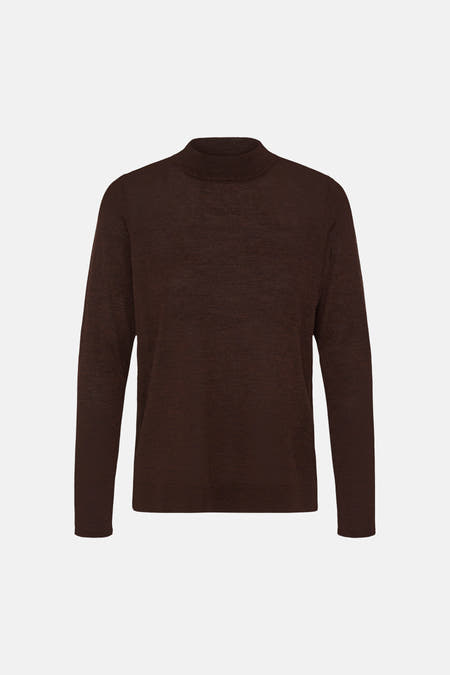 Pull col O - brun