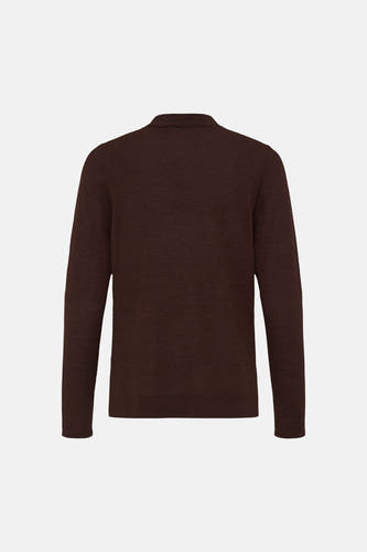 Pull col O brun - Fransa®