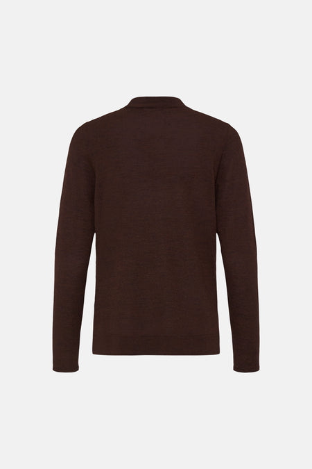 Pull col O - brun