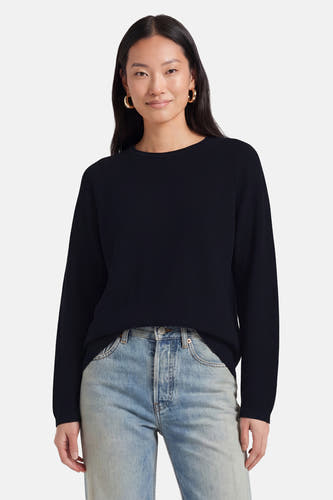 Pull col O - bleu