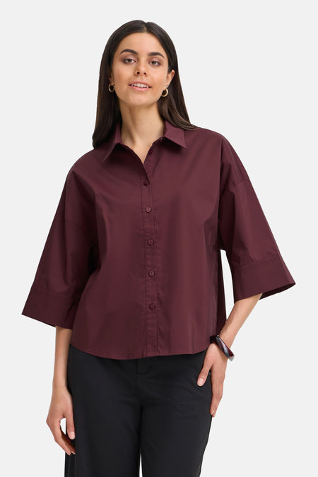 Chemisier (manches longues) mauve - Fransa®