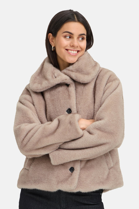 Veste courte beige - Fransa®