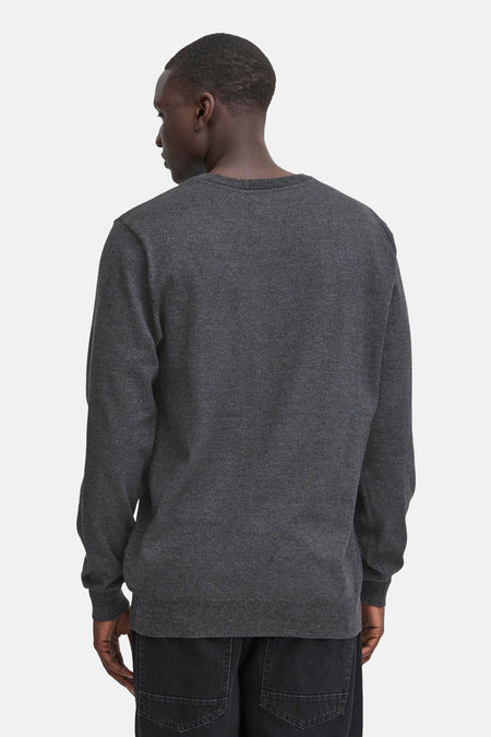 Pull à col rond - Gris