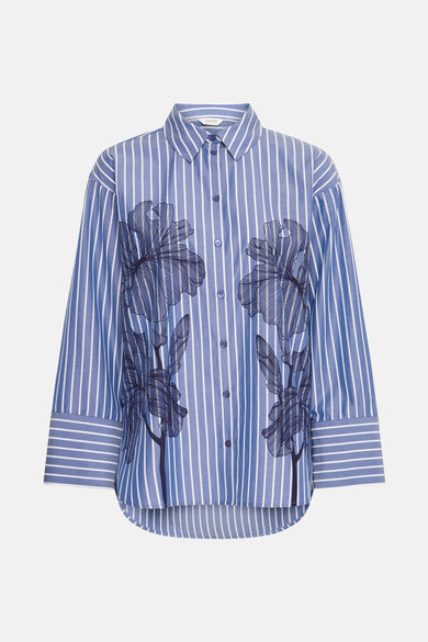 Chemise à manches longues - bleu