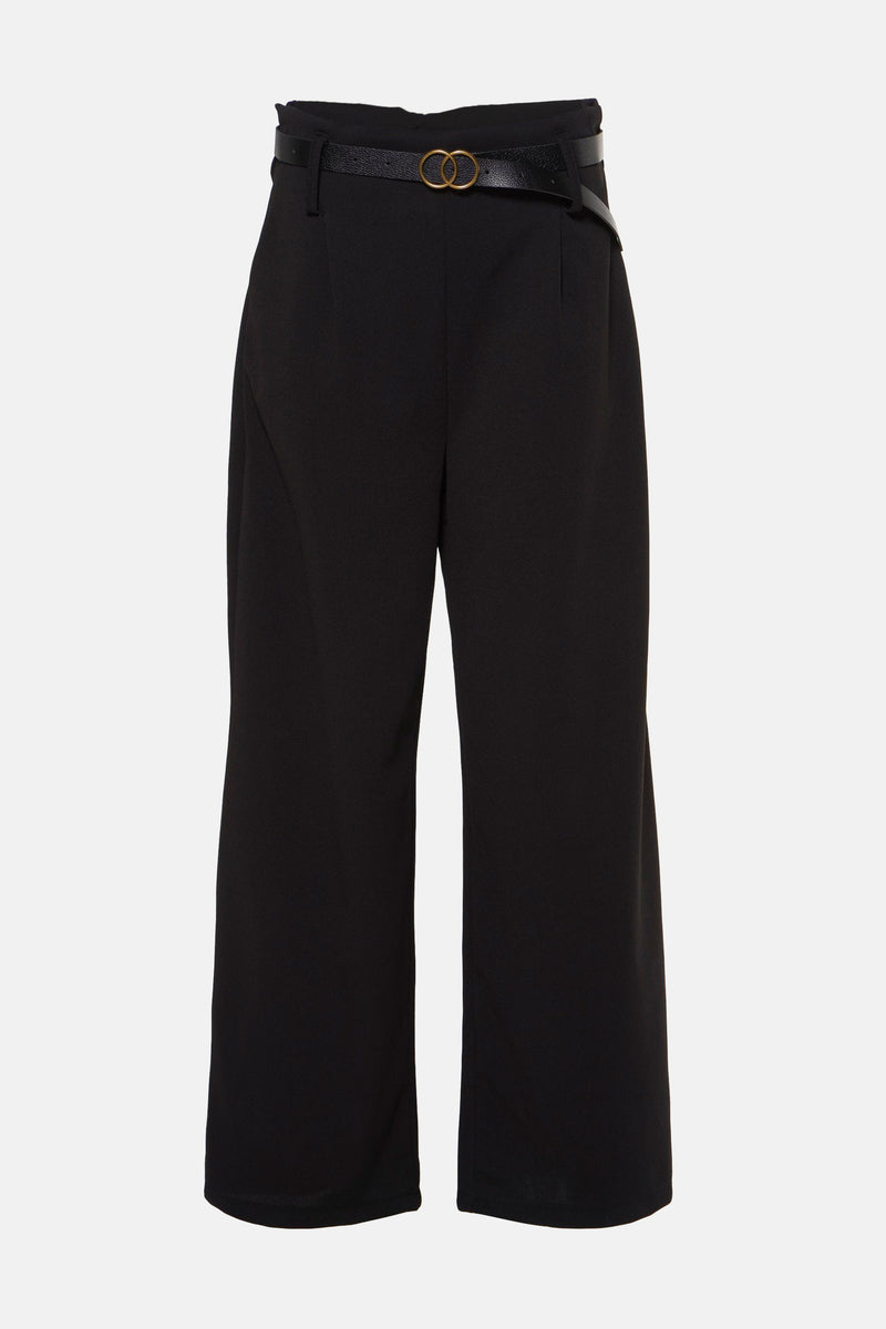 Pantalon coloré Noir - Terra di Siena