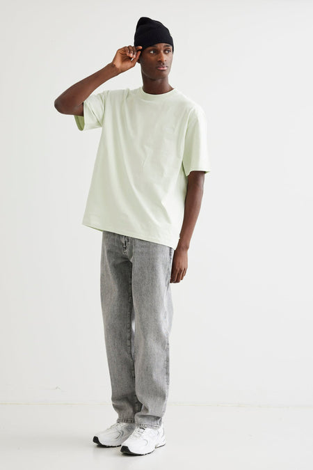 Jeans straight Light blue denim - WOODBIRD