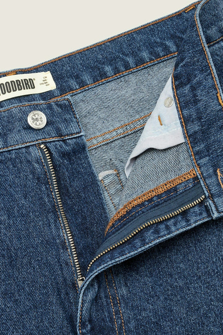 Jeans straight Dark blue denim - WOODBIRD