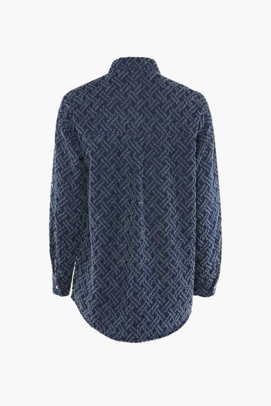 Chemise &agrave; manches longues - bleu