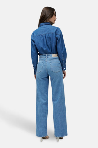 Jeans wide light blue denim - Salsa Jeans® - Salsa Jeans®