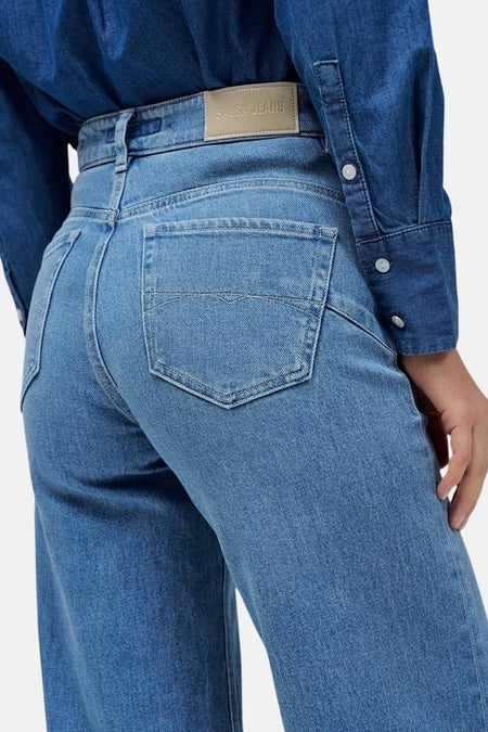 Jeans wide light blue denim - Salsa Jeans®