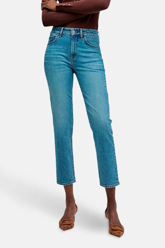 TRUE SLIM - mid blue denim