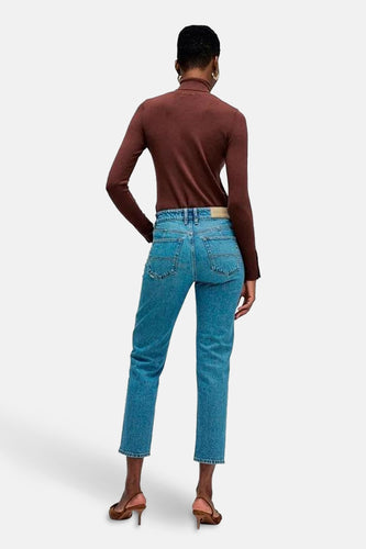 TRUE SLIM - mid blue denim